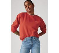 Sweatshirt LEVI'S "EVERYDAY CREW SWEATSHIRT", Damen, Gr. XL (42), rot (marsala), Sweatware, Obermaterial: 58% Baumwolle, 42% Polyester, unifarben, regular fit normal, Rundhals, Bündchen, Sweatshirts S