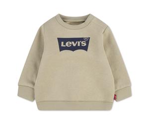 Sweatshirt LEVI'S KIDS "LVB LVB FRENCH TERRY BATWING", Jungen, Gr. 18M (86), beige (fields of rye), Sweatware, Obermaterial: 60% Baumwolle, 40% Polyester, regular fit normal, Rundhals, Rippbündchen, S