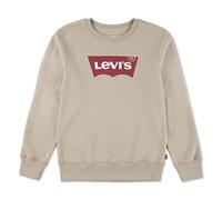Sweatshirt LEVI'S KIDS "LVB LVB FRENCH TERRY BATWING", Jungen, Gr. 3 (98), braun (weiß pepper), Sweatware, Obermaterial: 60% Baumwolle, 40% Polyester, bedruckt, Basic normal, Rundhals, Rippbündchen, S