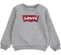 Sweatshirt LEVI'S KIDS "LVB LVB FRENCH TERRY BATWING", Jungen, Gr. 3M (62), grau (grau heather), Sweatware, Obermaterial: 60% Baumwolle, 40% Polyester, bedruckt, regular fit normal, Rundhals, Rippbünd