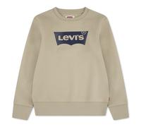 Sweatshirt LEVI'S KIDS "LVB LVB FRENCH TERRY BATWING", Jungen, Gr. 5 (110), fields of rye, Sweatware, Obermaterial: 60% Baumwolle, 40% Polyester, Basic normal, Rundhals, Rippbündchen, Sweatshirts Swea