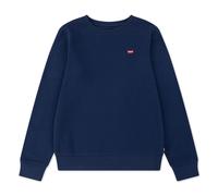 Sweatshirt LEVI'S KIDS "LVB MINI LOGO CREWNECK SWEAT", Jungen, Gr. 10 (140), blau (marineblaus), Sweatware, Obermaterial: 60% Baumwolle, 40% Polyester, unifarben, regular fit normal, Rundhals, Rippbün