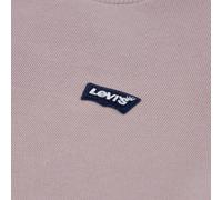 Sweatshirt LEVI'S KIDS "LVB MINI LOGO CREWNECK SWEATS", Jungen, Gr. 6M68, quail, Sweatware, Obermaterial: 60% Baumwolle, 40% Polyester, unifarben, normal, Rundhals, Sweatshirts Sweatshirt, aus Baumwol