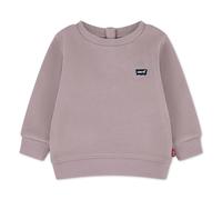 Sweatshirt LEVI'S KIDS "LVB MINI LOGO CREWNECK SWEATS", Jungen, Gr. 9M74, beige (quail), Sweatware, Obermaterial: 60% Baumwolle, 40% Polyester, unifarben, normal, Rundhals, Sweatshirts Sweatshirt, aus