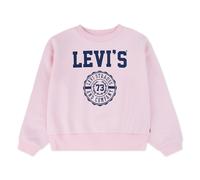 Sweatshirt LEVI'S KIDS "LVG COLLEGIATE CREW", Mädchen, Gr. 14 (158), rosa (crystal rose), Sweatware, Obermaterial: 60% Baumwolle, 40% Polyester, bedruckt, regular fit normal, Rundhals, Rippbündchen, S