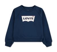 Sweatshirt LEVI'S KIDS "LVG FLORAL BATWING CREW", Mädchen, Gr. 6 (116), big dipper, Sweatware, Obermaterial: 60% Baumwolle, 40% Polyester, bedruckt, normal, Rundhals, Rippbündchen, Sweatshirts Sweatsh
