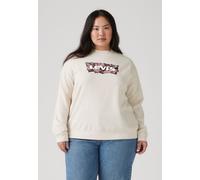 Sweatshirt LEVI'S PLUS "PL GR EVERYDAY CREW", Damen, Gr. XXXL (54/56), rose fill, Sweatware, Obermaterial: 58% Baumwolle, 42% Polyester, bedruckt, regular fit normal, Rundhals, Rippbündchen, Sweatshir
