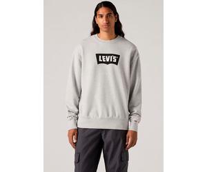 Sweatshirt LEVI'S "PREMIUM GRAPHIC CREW", Herren, Gr. XS, grau (premium graphic crew vtg bw logo two light erdgrau), Sweatware, Obermaterial: 100% Baumwolle, meliert, bequem hüftbedeckend, Rundhals, B