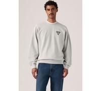 Sweatshirt LEVI'S "SUNSET CREW", Herren, Gr. M, light erdgrau french terry, Sweatware, Obermaterial: 100% Baumwolle, bedruckt, bequem hüftlang, Rundhals, angesetztes Bündchen, Sweatshirts Sweatshirt,