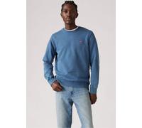 Sweatshirt LEVI'S "SWEATSHIRT NEW ORIGINAL CREW", Herren, Gr. XL, true indigo mid indigo french terry, angeraute Sweatware, Obermaterial: 100% Baumwolle, normal normal, Rundhals, Rippbündchen, Sweatsh