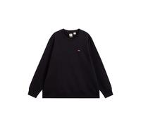 Sweatshirt LEVI'S "SWEATSHIRT NEW ORIGINAL CREW", Herren, Gr. M, schwarz (mineral schwarz), angeraute Sweatware, Obermaterial: 100% Baumwolle, unifarben, normal normal, Rundhals, Rippbündchen, Sweatsh