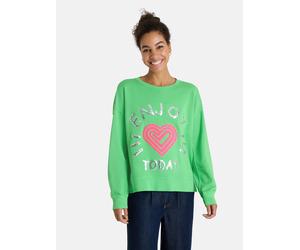 Sweatshirt LIEBLINGSSTÜCK "BibiL", Damen, Gr. XL, 549, apple grün, 100% Baumwolle, normal, Rundhals, Sweatshirts Sweatshirt, aus 100% Baumwolle (98831725-XL) 549, apple grün