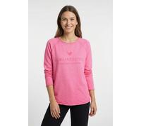 Sweatshirt LIEBLINGSSTÜCK "CathrinaEP", Damen, Gr. S (36), pink (lovely pink), Sweatware, Obermaterial: 100% Baumwolle, meliert, casual, regular fit taillenbedeckt, Rundhals, Langarm gerader Abschluss