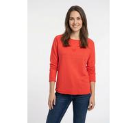 Sweatshirt LIEBLINGSSTÜCK "CathrinaEP", Damen, Gr. S (36), rot (bright rot), Sweatware, Obermaterial: 100% Baumwolle, bedruckt, clean, unifarben, regular fit taillenbedeckt, Rundhals, gerader Abschlus