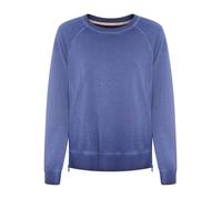 Sweatshirt LIEBLINGSSTÜCK "NavyEP", Damen, Gr. XXL, jeans, Sweatware, Obermaterial: 100% Baumwolle, clean, unifarben, normal, Rundhals, Raglanärmel Rippbündchen, Sweatshirts Sweatshirt, mit Farbverlau