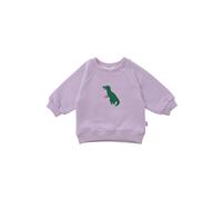 Sweatshirt LILIPUT "Dino", Jungen, Gr. 134/140, flieder, 80% Baumwolle, 20% Polyester, bedruckt, normal, Rundhals, Sweatshirts Sweatshirt, mit niedlichem Dino-Print (17190104-134) flieder