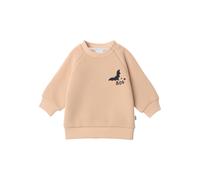 Sweatshirt LILIPUT "Fledermaus schwarz Boo", Jungen, Gr. 110/116, beige, 80% Baumwolle, 20% Polyester, bedruckt, normal, Rundhals, Sweatshirts Sweatshirt, mit elastischem Bündchen (10765616-110) beige