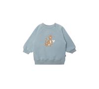 Sweatshirt LILIPUT "Leopard", Mädchen, Gr. 86/92, blau (hellblau), 80% Baumwolle, 20% Polyester, bedruckt, normal, Rundhals, Sweatshirts Sweatshirt, mit niedlichem Leopard-Print (96447047-86) hellblau
