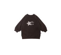 Sweatshirt LILIPUT "little star", Mädchen, Gr. 110/116, braun, 80% Baumwolle, 20% Polyester, bedruckt, normal, Rundhals, Sweatshirts Sweatshirt, in niedlichem Design (44375330-110) braun