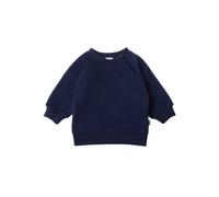 Sweatshirt LILIPUT "marine", Mädchen, Gr. 86/92, blau (dunkelblau), 80% Baumwolle, 20% Polyester, unifarben, normal, ohne Ausschnitt, Sweatshirts Sweatshirt, in schlichtem Design (98906643-86) dunkelb