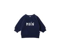 Sweatshirt LILIPUT "Moin", Mädchen, Gr. 86/92, blau (dunkelblau), 80% Baumwolle, 20% Polyester, bedruckt, normal, Rundhals, Sweatshirts Sweatshirt, mit angenehmem Rundhalsausschnitt (33987551-86) dunk