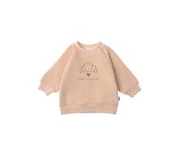 Sweatshirt LILIPUT "Petit Croissant", Jungen, Gr. 74/80, beige, 80% Baumwolle, 20% Polyester, bedruckt, normal, Rundhals, Sweatshirts Sweatshirt, mit Rundhalsausschnitt (13081363-74) beige