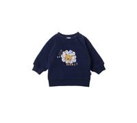 Sweatshirt LILIPUT "Roar", Mädchen, Gr. 86/92, blau (dunkelblau), 80% Baumwolle, 20% Polyester, bedruckt, normal, Rundhals, Sweatshirts Sweatshirt, mit niedlichem Print (22168967-86) dunkelblau