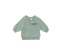 Sweatshirt LILIPUT "schilf", Mädchen, Gr. 86/92, grün, 80% Baumwolle, 20% Polyester, unifarben, normal, Rundhals, Sweatshirts Sweatshirt, mit praktischen Druckknöpfen am Kragen (46962903-86) grün