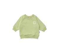 Sweatshirt LILIPUT "Smiley", Mädchen, Gr. 98/104, grün (hellgrün), 80% Baumwolle, 20% Polyester, bedruckt, normal, Rundhals, Sweatshirts Sweatshirt, mit lässigem Frontprint (89438736-98) hellgrün