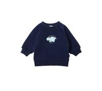 Sweatshirt LILIPUT "Stegosaurus", Mädchen, Gr. 86/92, blau (dunkelblau), 80% Baumwolle, 20% Polyester, bedruckt, normal, Rundhals, Sweatshirts Sweatshirt, aus super weichem Material (34433733-86) dunk