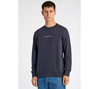 Lindbergh Sweatshirt mit Rundhalsausschnitt und Logo-Print in Dunkelblau, Größe L