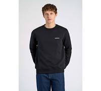 Sweatshirt LINDBERGH "Sweatshirt Relaxed Fit", Herren, Gr. L, schwarz, Obermaterial: 100% Baumwolle, unifarben, lässig geschnitten, Sweatshirts Sweatshirt (47361411-L) schwarz