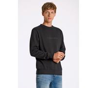 Sweatshirt LINDBERGH "Sweatshirt Relaxed Fit", Herren, Gr. L, schwarz, Obermaterial: 70% Baumwolle, 30% Polyester, unifarben, lässig geschnitten, Sweatshirts Sweatshirt (23763934-L) schwarz