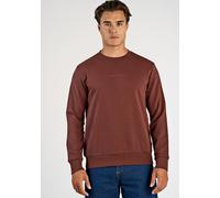 Sweatshirt LINDBERGH "Sweatshirt Relaxed Fit", Herren, Gr. M, braun (burgundy), Obermaterial: 85% Baumwolle, 15% Polyester, unifarben, lässig geschnitten, Sweatshirts Sweatshirt (29179458-M) burgundy