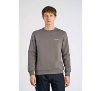 Sweatshirt LINDBERGH "Sweatshirt Relaxed Fit", Herren, Gr. M, grau, Obermaterial: 100% Baumwolle, unifarben, lässig geschnitten, Sweatshirts Sweatshirt (35513107-M) grau