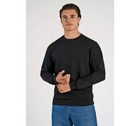 Sweatshirt LINDBERGH "Sweatshirt Relaxed Fit", Herren, Gr. S, schwarz, Obermaterial: 60% Baumwolle, 40% Polyester, lässig geschnitten, Sweatshirts Sweatshirt (40068413-S) schwarz