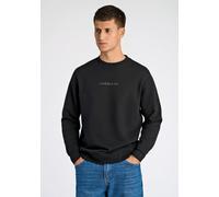Sweatshirt LINDBERGH "Sweatshirt Relaxed Fit", Herren, Gr. S, schwarz, Obermaterial: 85% Baumwolle, 15% Polyester, unifarben, lässig geschnitten, Sweatshirts Sweatshirt (84669310-S) schwarz
