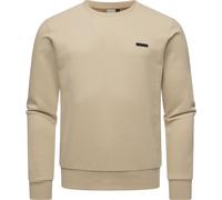 Sweater RAGWEAR "Indie", Herren, Gr. XXXL (58), beige (sand), Sweatware, 70% Baumwolle, 30% Polyester, gerade hüftlang, Rundhals, Ärmel ohne Ärmelschlitz Rippbündchen, Sweatshirts Sweater, Cooler Basi
