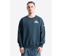 Sweatshirt LONSDALE "HAIGHTON", Herren, Gr. L, blau, weiß, Obermaterial: 60% Baumwolle, 40% Polyester, Sweatshirts Sweatshirt, aus Baumwolle und Polyester, erhältlich in den Größen S bis XXXL (6953494