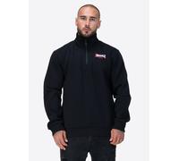 Sweatshirt LONSDALE "TROYER NORMALE PASSFORM GRYFFIDAM", Herren, Gr. S, schwarz, weiß, rot, Obermaterial: 60% Baumwolle, 40% Polyester, Sweatshirts Sweatshirt (83008304-S) schwarz, weiß, rot