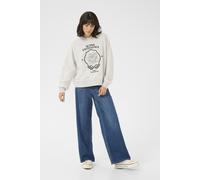 Sweatshirt Loose fit Light Grey Melange L
