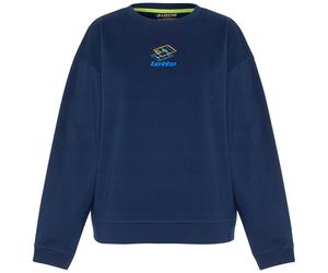 Sweatshirt LOTTO, Damen, Gr. L (40), blau (peacoat), 80% Cotton, 20% Polyester, bedruckt, Rundhals, Bündchen, Sweatshirts Sweatshirt, - mit plakativem Rückenprint (64883362-L) peacoat