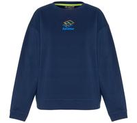 Sweatshirt LOTTO, Damen, Gr. XL (42), blau (peacoat), 80% Cotton, 20% Polyester, bedruckt, Rundhals, Bündchen, Sweatshirts Sweatshirt, - mit plakativem Rückenprint (64883362-XL) peacoat