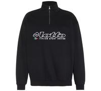 Sweatshirt LOTTO, Herren, Gr. S (44/46), schwarz, 80% Cotton, 20% Polyester, unifarben, Rippbündchen, Sweatshirts Sweatshirt, - im Retrodesign (Calcio '93) (87505441-S) schwarz