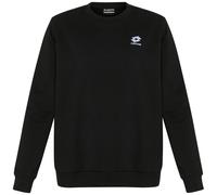 Sweatshirt LOTTO, Herren, Gr. XL (56/58), schwarz (caviar), 80% Baumwolle, 20% Polyester, unifarben, Rundhals, Rippbündchen, Sweatshirts Sweatshirt, - in sportlich-schlichtem Design (62354140-XL) cavi