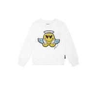 Sweatshirt PHILIPP PLEIN "Smile", Mädchen, Gr. 10, 01, weiß, Obermaterial: 5% Elasthan, 95% Baumwolle, Sweatshirts Sweatshirt (23438103-10) 01, weiß
