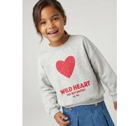 Sweatshirt Mädchen grau Gr. 110 von Vertbaudet