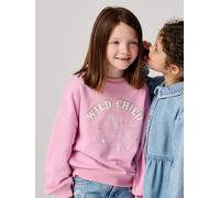 Sweatshirt Mädchen WILD CHILD mit Recyclingmaterial malve Gr. 98/104 von Vertbaudet