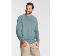 Sweatshirt MAN'S WORLD, Herren, Gr. 4XL (68/70), blau (rauchblau, meliert), angeraute Sweatware, Obermaterial: 60% Baumwolle, 40% Polyester, meliert, Basic, regular fit hüftbedeckend, Rundhals, Rippbü
