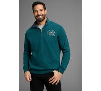 Sweatshirt MAN'S WORLD, Herren, Gr. 4XL, grün (oliv), Obermaterial: 60% Baumwolle, 40% Polyester, unifarben mit Farbeinsätzen, regular fit, angesetztes Bündchen, Sweatshirts Sweatshirt, mit Kontrastkr